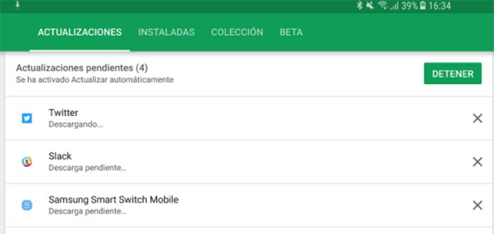 descargas de la Google Play