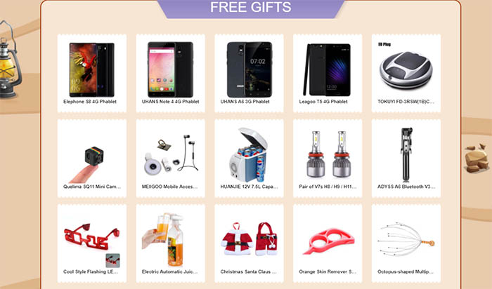 descuentos de Gearbest por puntod de giveaway