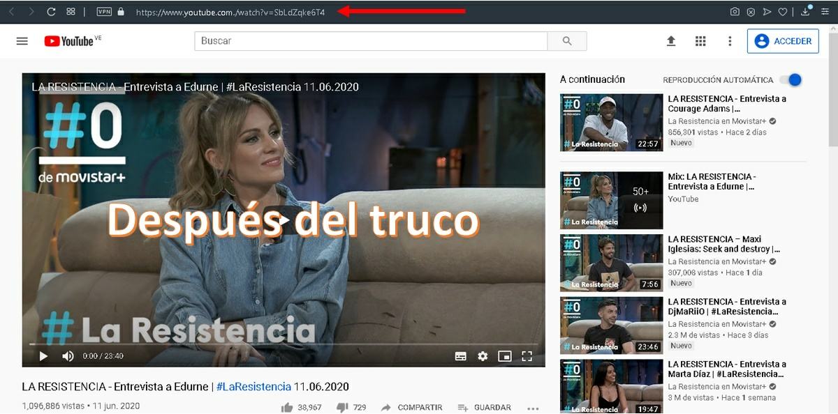 despues del truco para eliminar anuncios de youtube