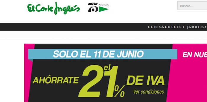 dia sin iva corte ingles 11 junio