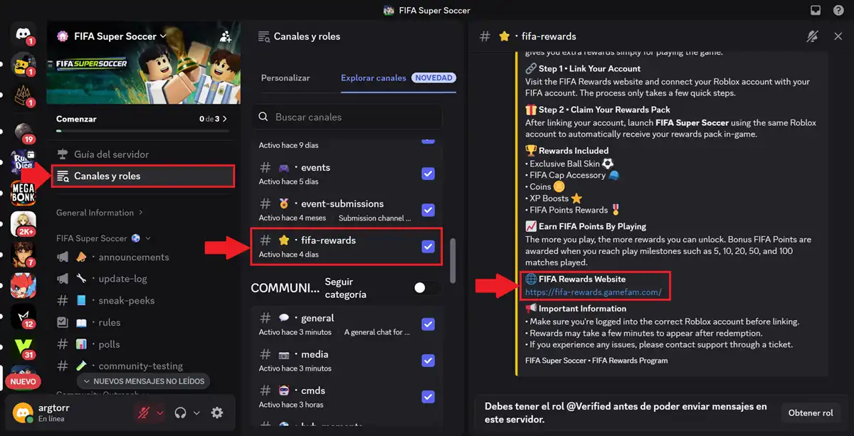 discord de FIFA Super Soccer