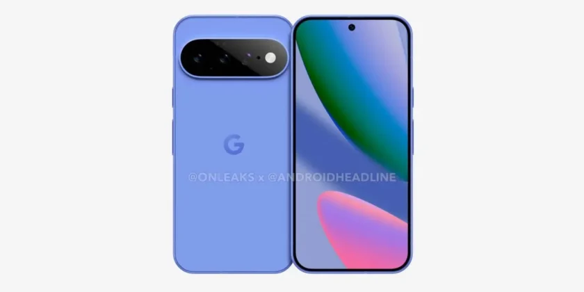 Dise&ntilde;o del Google Pixel 11 en azul