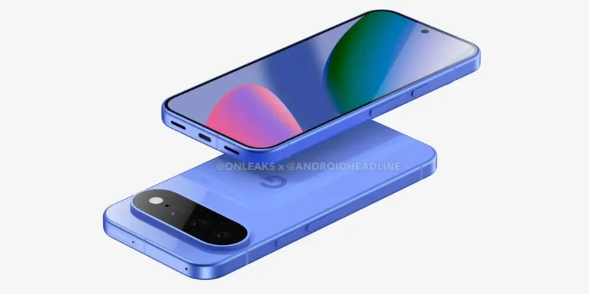 Dise&ntilde;o del Google Pixel 11 en azul