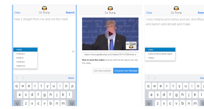 dj trump crear discursos trump