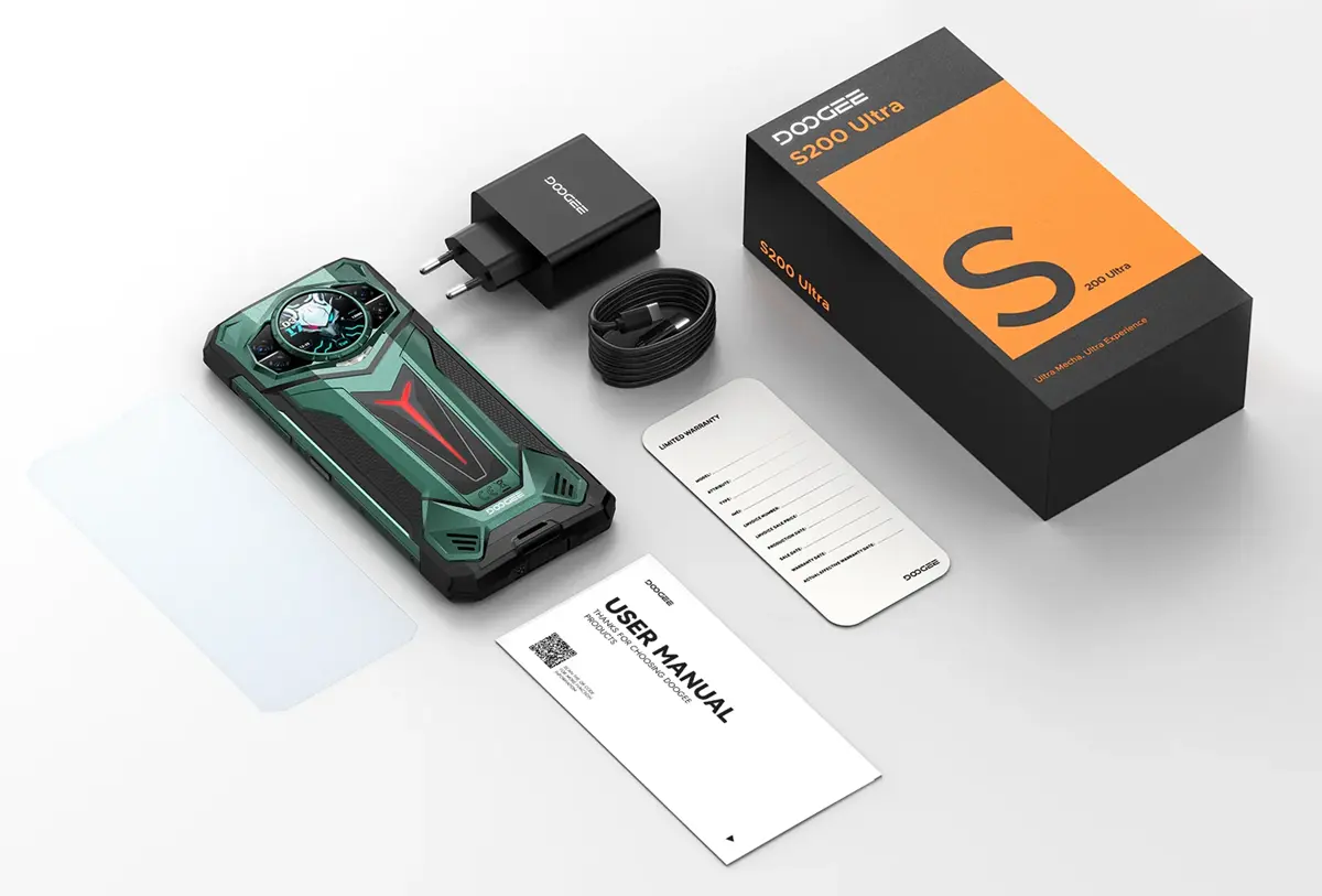 doogee s200 contenido caja