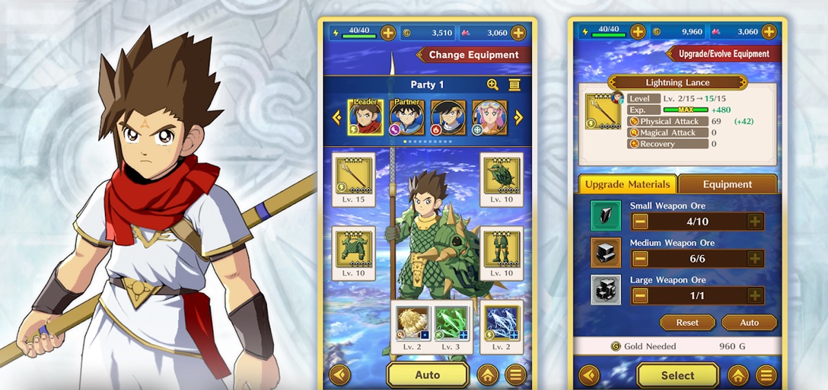 dragon quest dai adventure armas equipamiento