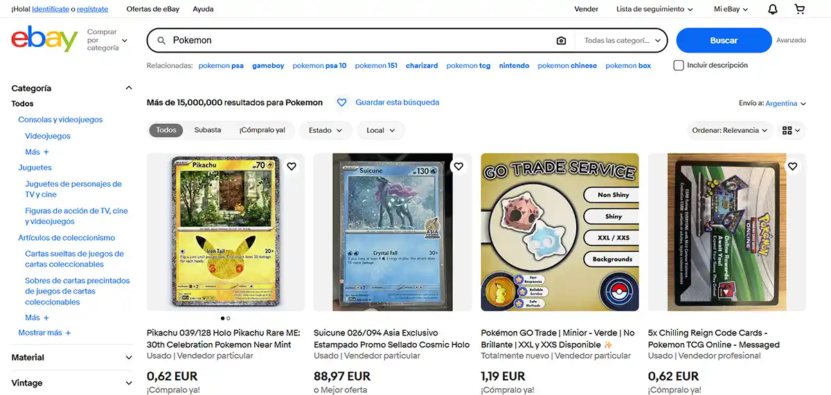 eBay pokémon