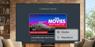 eliminar contenido de la seccion Seguir viendo de Google TV