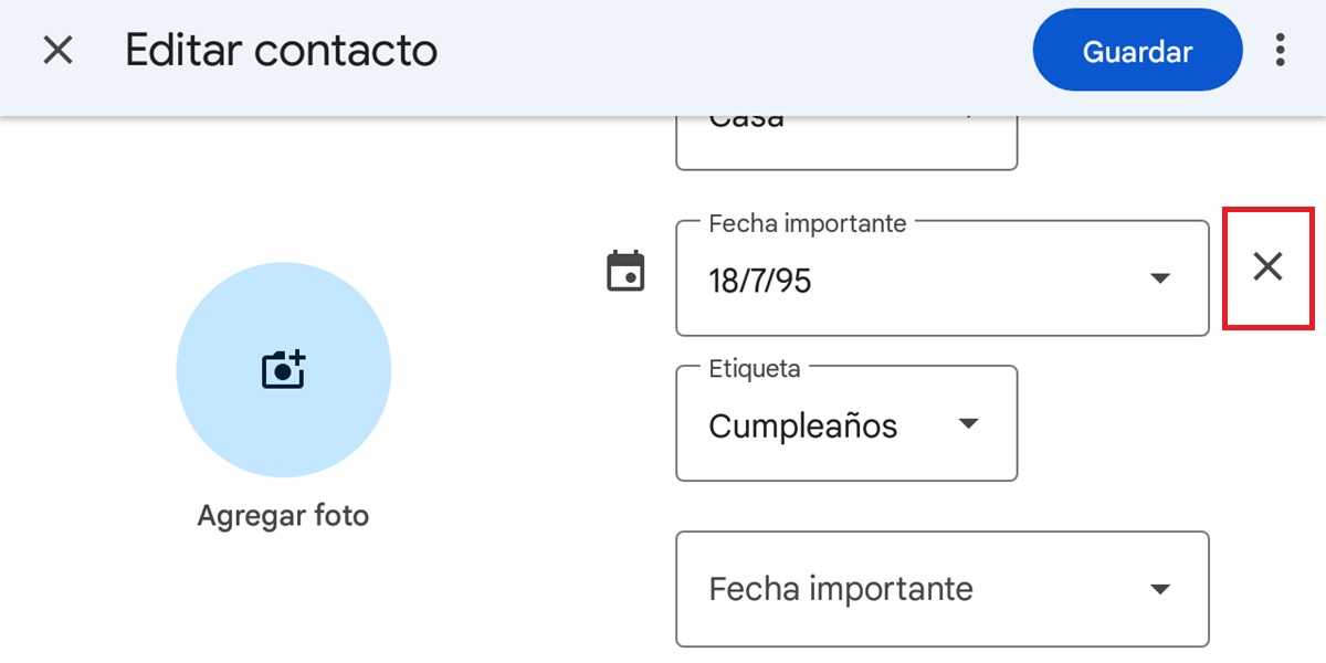 eliminar cumpleanos en el calendario de google