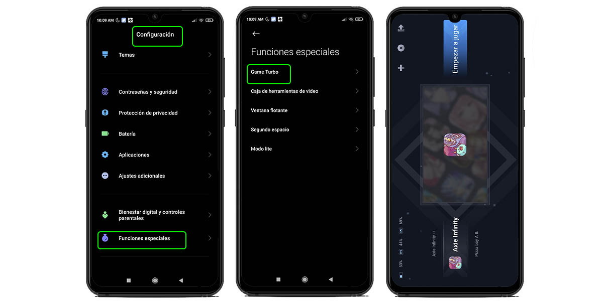 entrar xiaomi game turbo desde ajustes moviles xiaomi redmi poco
