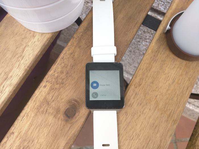 enviar sms o llamar android wear