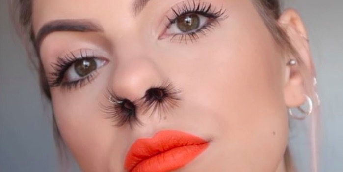 extension pelo nariz viral
