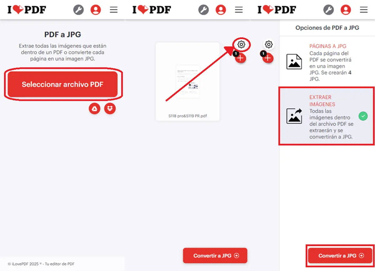 Extraer Imágenes De Un Pdf Con Ilovepdf