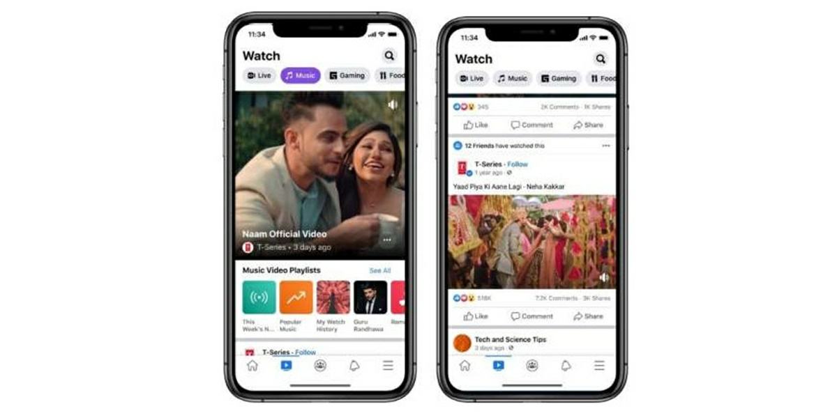 facebook recomendara videos musicales