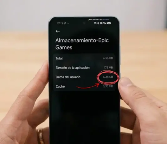 fallo Epic Games que agota espacio en Android