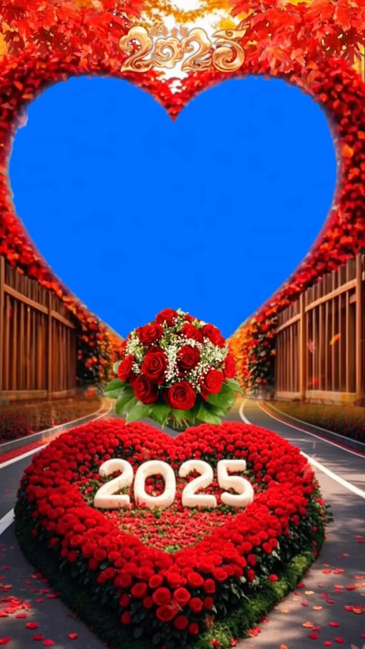 Happy New Year 2025 Love Card