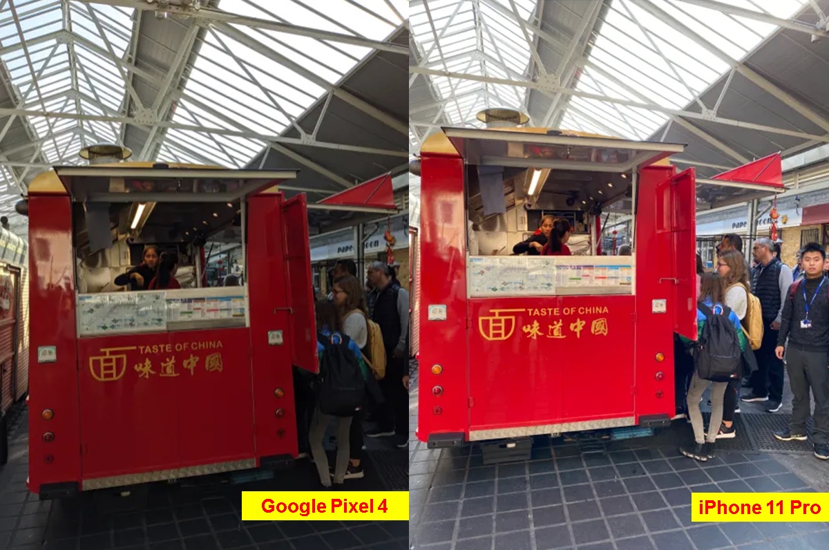 foto comida rapida iphone 11 pro vs google pixel 4