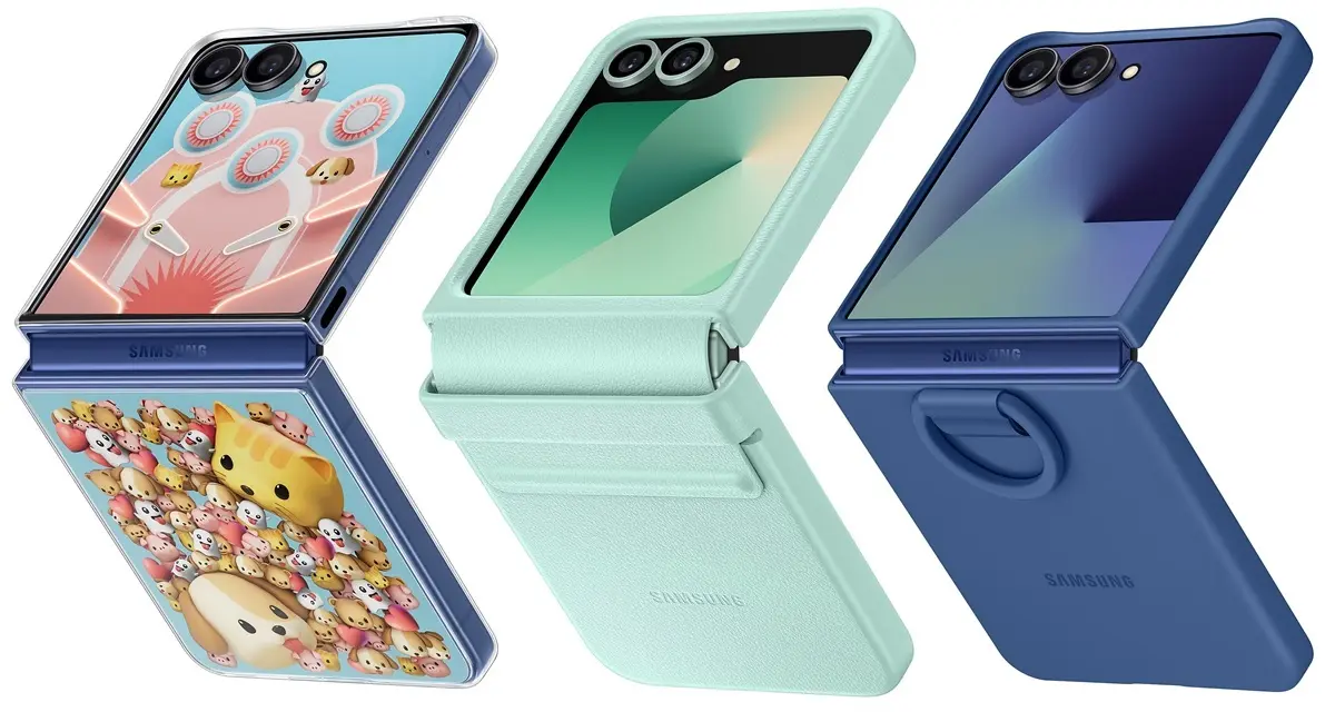 fundas oficiales de Samsung para los Galaxy Z Flip7 y Galaxy Z Flip7 FE