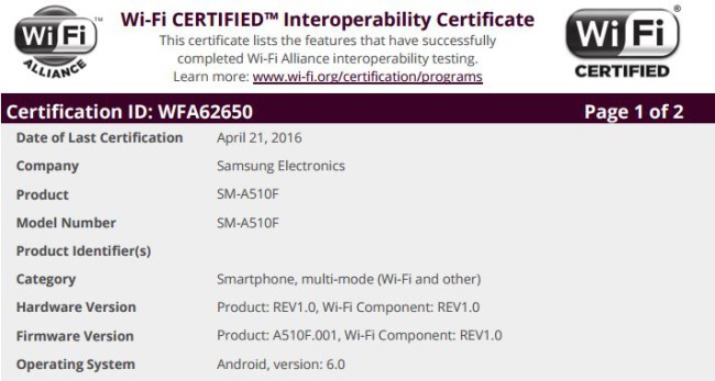 galaxy a5 marshmallow