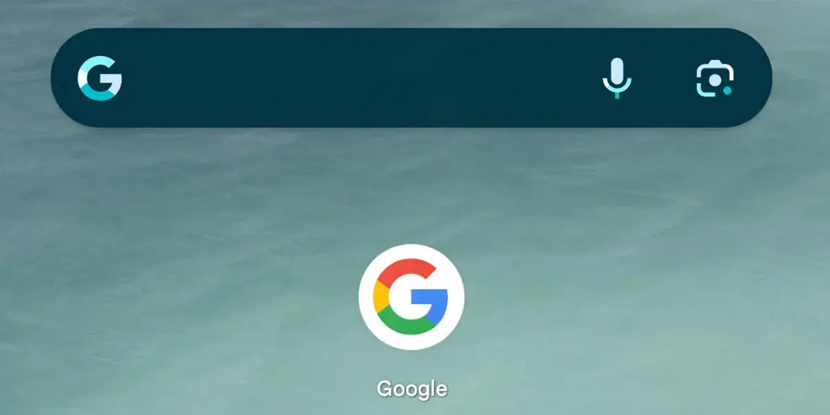 Barra de google search en móvil Android