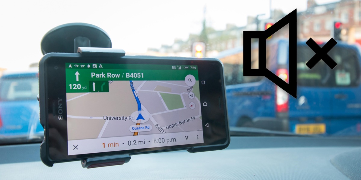 google maps silenciar voz llamadas