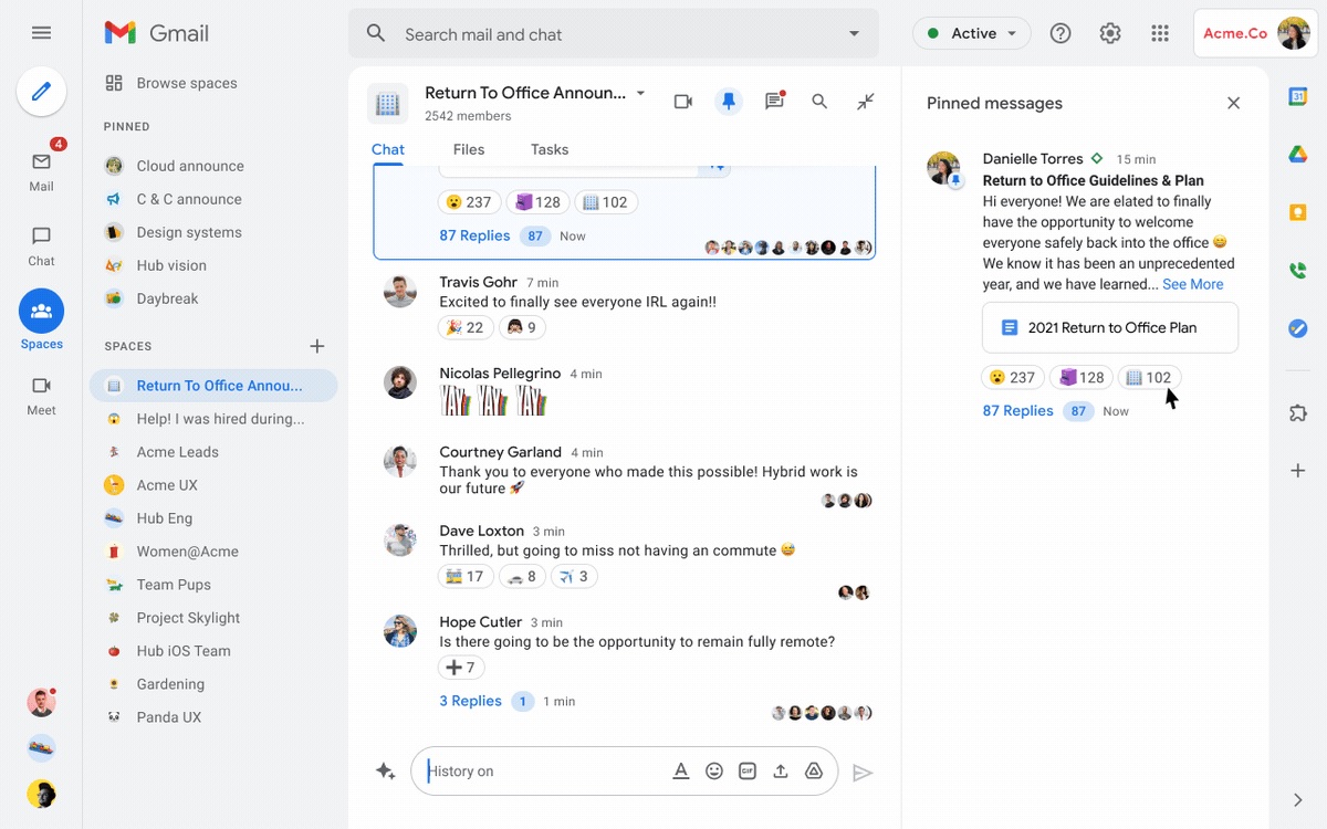 google spaces sustituye a currents