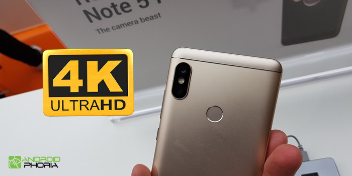 grabar videos 4k redmi note 5 pro