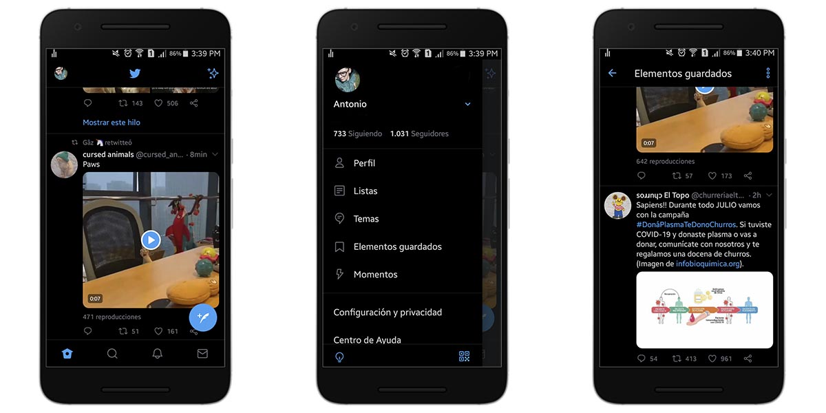 Guardar tweets y qué hacer con ellos en twitter