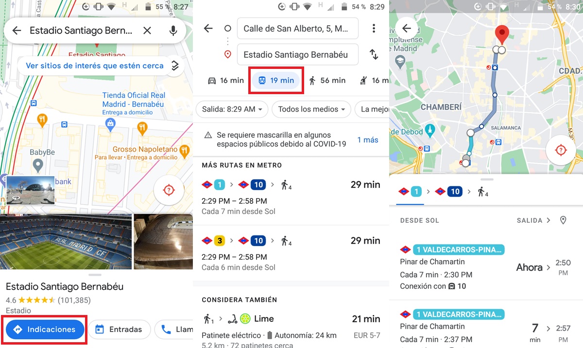 horarios de estaciones de metro de madrid cerca de ti google maps