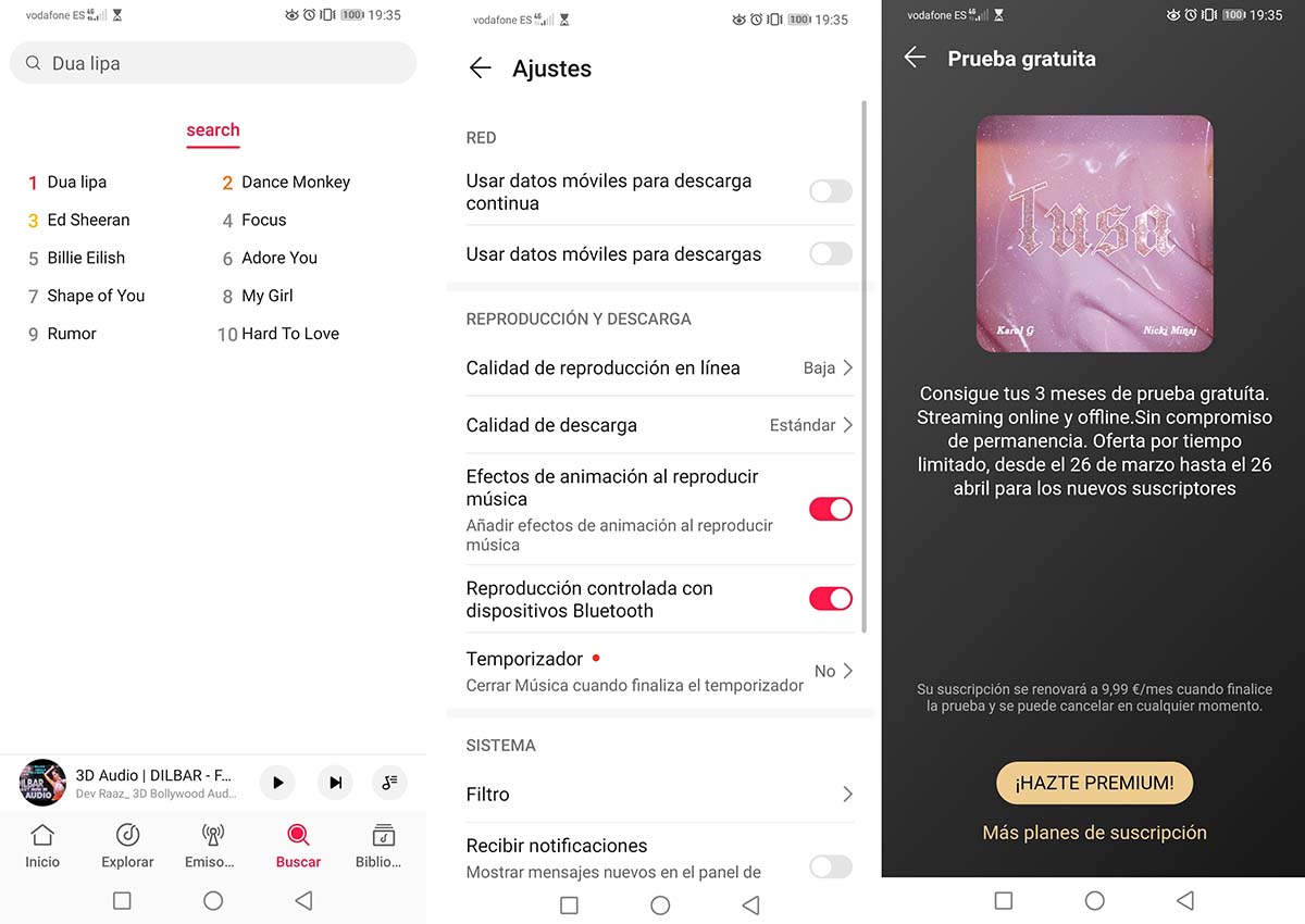 huawei music llega españa