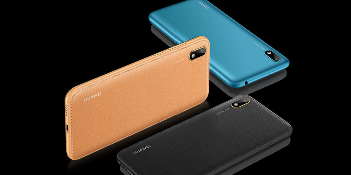 huawei y5 diseño cuero falso