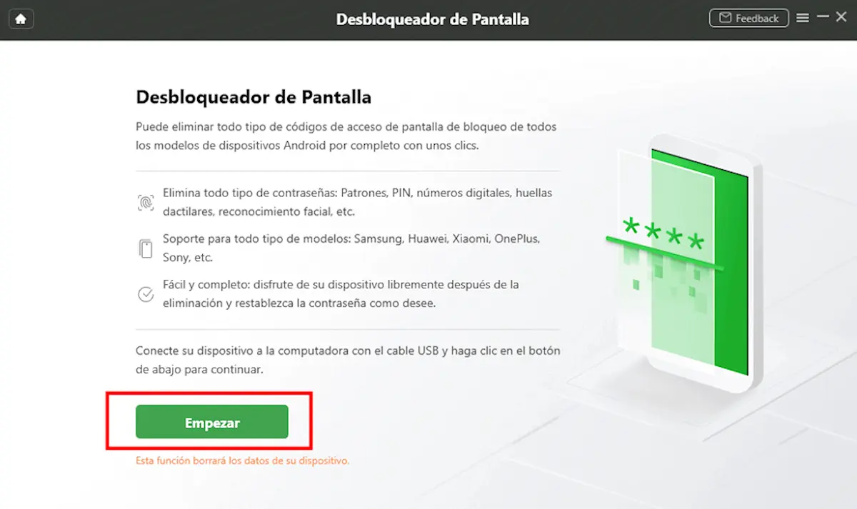 Starting To Unlock Imobie Droidkit