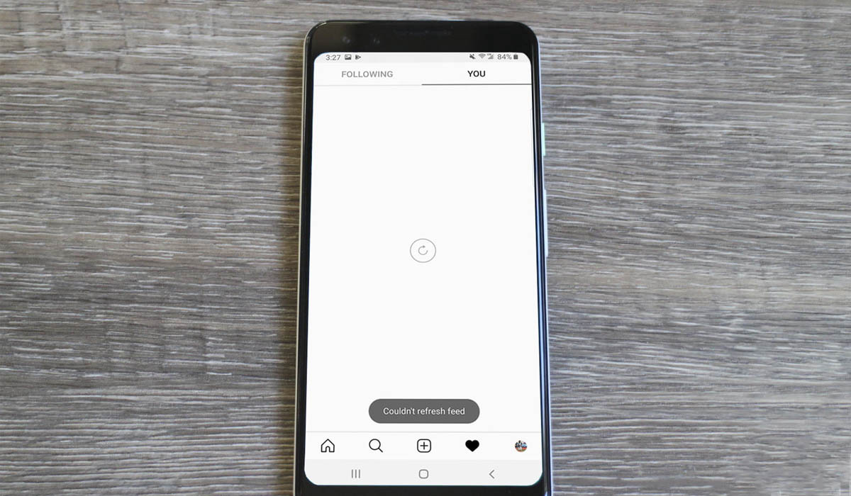 instagram error pantalla blanca al abrir