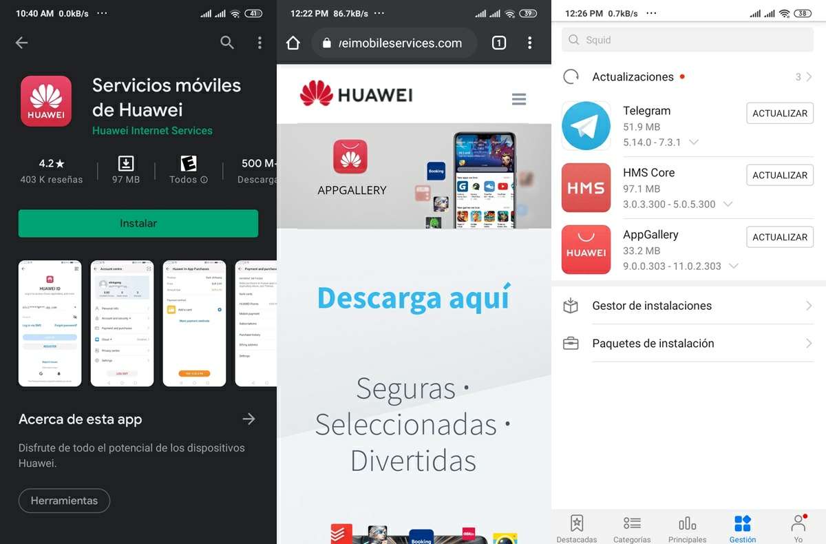 instalando los hms huawei mobile services en android