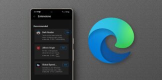 instalar extensiones en microsoft edge para android