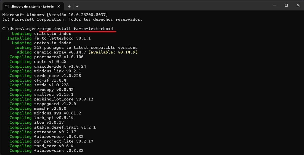 instalar fa to letterboxd - exportar filmaffinity a letterboxd