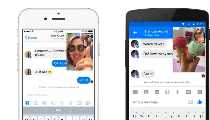 instant video facebook messenger