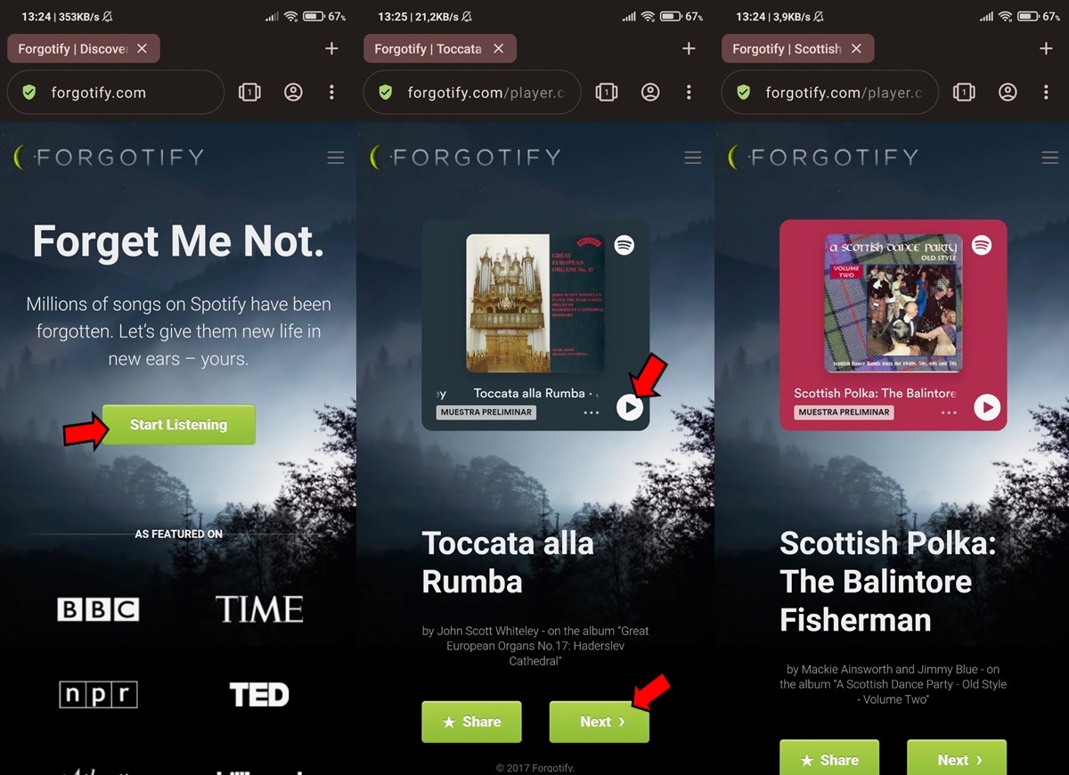 la web Forgotify te permite encontrar canciones con 0 reproducciones en spotify