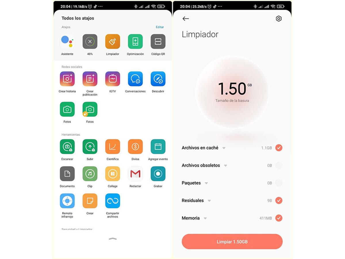 limpiar memoria cache miui mejorar rendimiento xiaomi