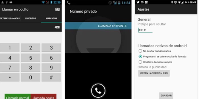 llamar numero oculto android