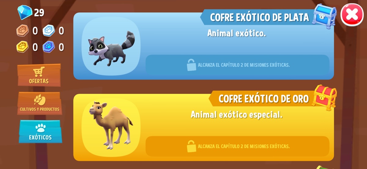 los animales exoticos el exito en FarmVille 3