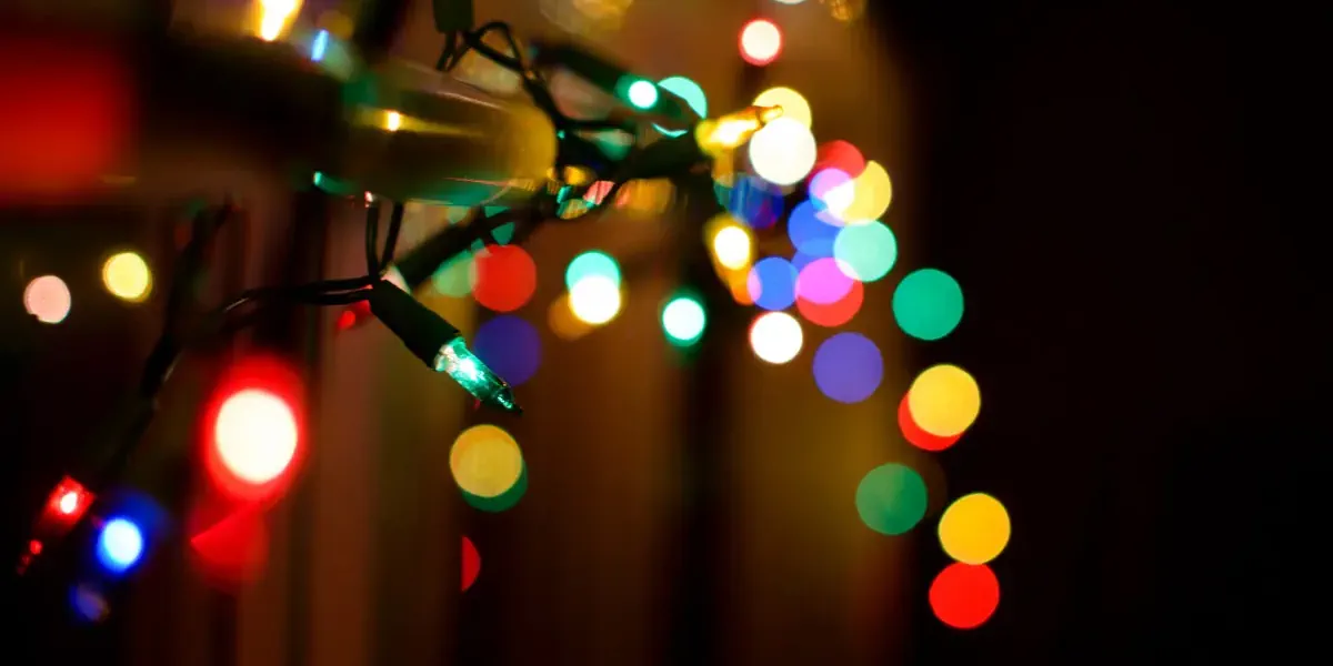 Luces de Navidad.