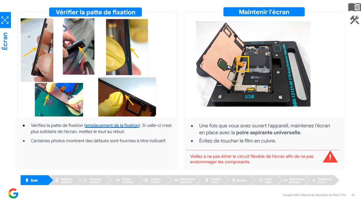 manual de reparacion de google pixel 7