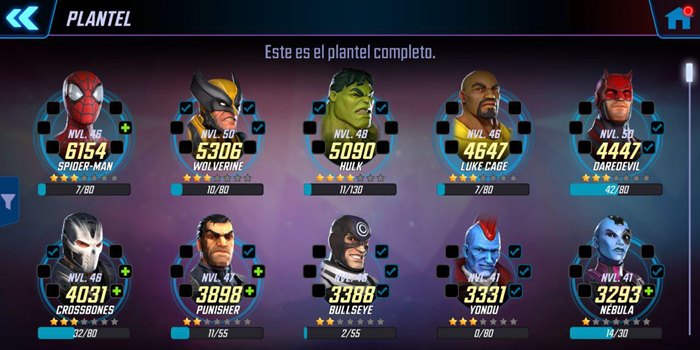 marvel strike force personajes