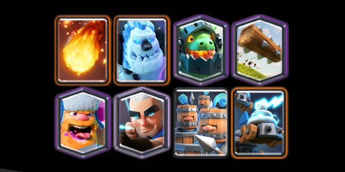 mazo reclutas reales clash royale ice golem