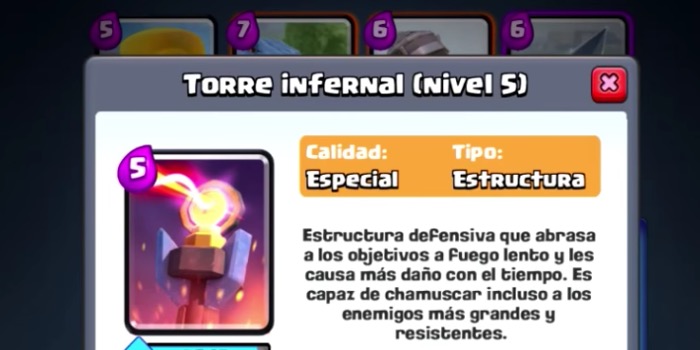 mazos buenos con torre infierno de Clash Royale