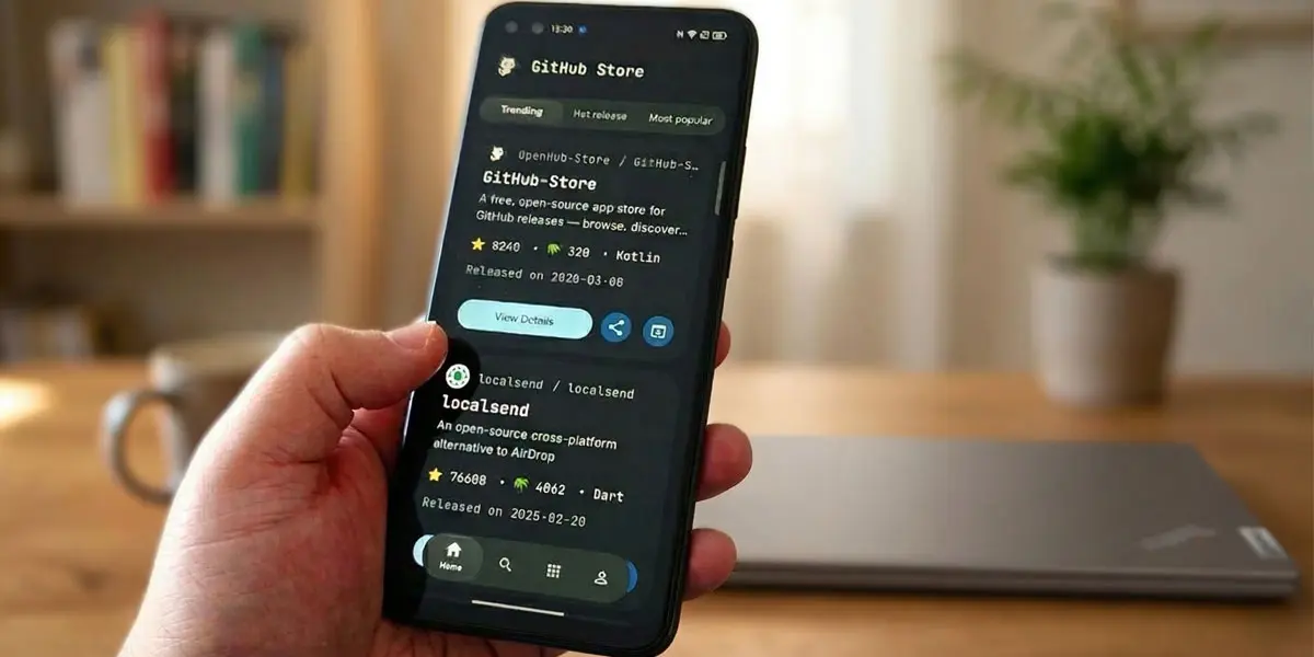 Imagen de la interfaz de GitHub Store