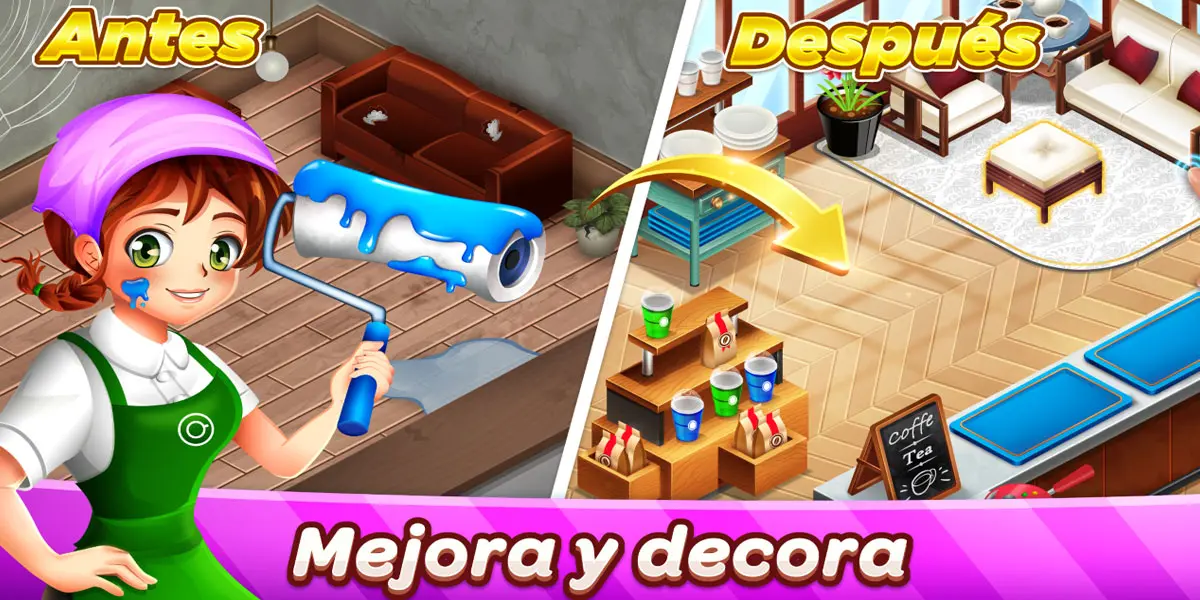 Café Panic, juego de gestión de cafetería