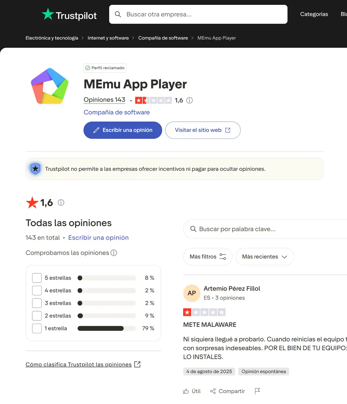 memuplay opinion en trustpilot