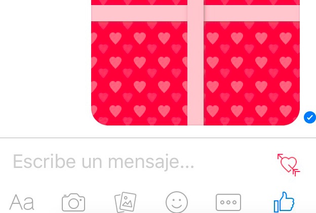 mensajes papel de regalo facebook messenger